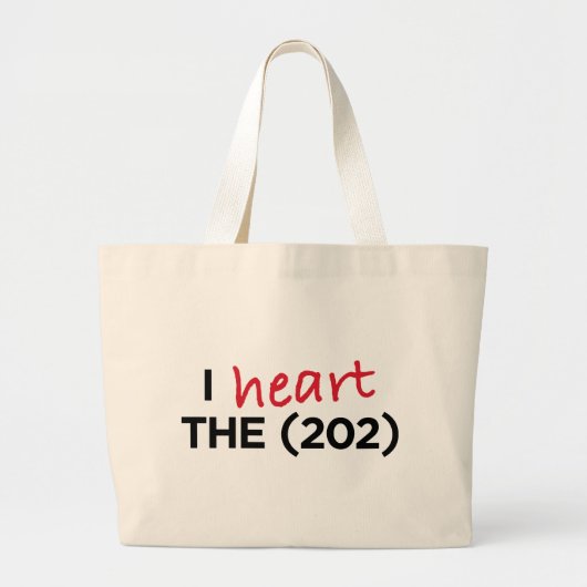 De (202) grote tote bag (Voorkant)