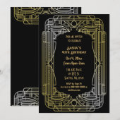 De 20e kunst van de Roaring is geweldig Gatsby Art Kaart (Voorkant / Achterkant)