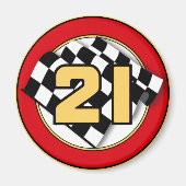 De 21 auto magneet (Voorkant)