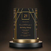 De 21e verjaardag van de Roaring van de 20 zwarte  Briefkaart