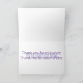 de 21ste eeuw dankt u nota neemt van bedankkaart (Binnen)