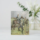 De 21ste Lancers - Brits leger Briefkaart (Staand voorkant)