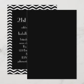 De 21ste uitnodiging van de 21ste verjaardag van d (Voorkant / Achterkant)