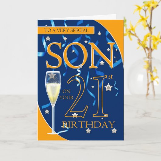 de 21ste Zoon van de Verjaardag - het Glas van Kaart (Gele Bloem)