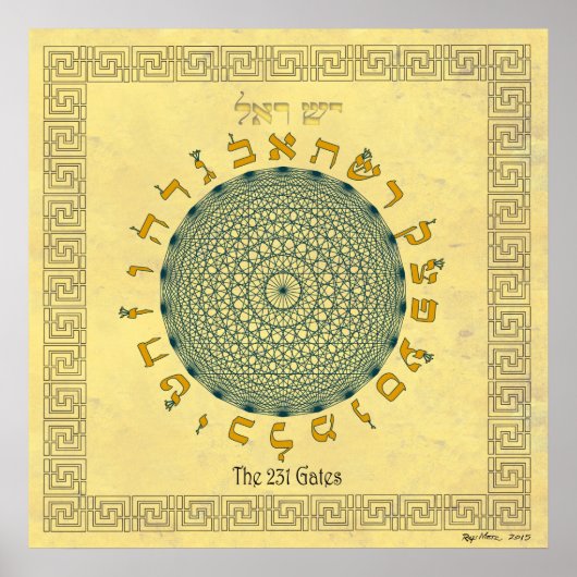 De 231 Gates Saffron Poster (Voorkant)