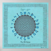 De 231 Gates Sky Blue Poster (Voorkant)