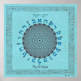 De 231 Gates Sky Blue Poster