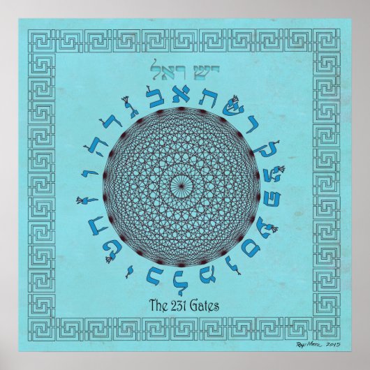 De 231 Gates Sky Blue Poster (Voorkant)