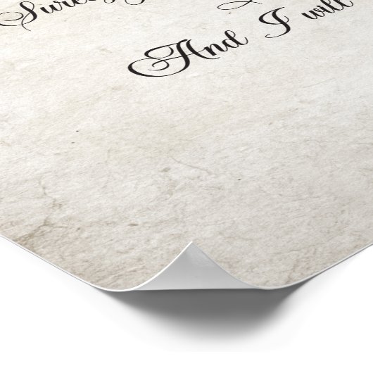 De 23e Psalm De Heer is mijn Herder Poster (Hoek)