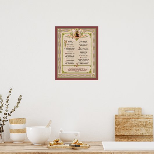 De 23e psalm poster (Keuken)