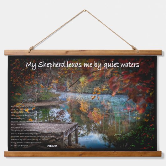 De 23ste psalm in een wandtapijt hangend wandkleed (Voorkant)