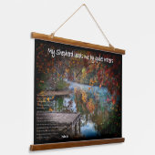 De 23ste psalm in een wandtapijt hangend wandkleed (Gebogen)