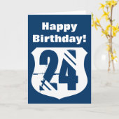 de 24ste kaart van de Verjaardag (Gele Bloem)