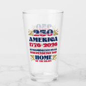 De 250e editie van de Amerikaanse Onafhankelijkhei Glas (Voorkant)
