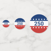 De 250e verjaardag van de VS vieren Confetti (Achterkanten)