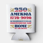 De 250ste Jubileum koeler van Brave America (Achterkant)