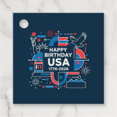 De 250ste verjaardag van Amerika Bedankjes Labels (Voorkant)