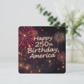 De 250ste verjaardag van Amerika Kaart (Staand voorkant)