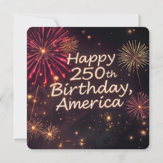 De 250ste verjaardag van Amerika Kaart (Voorkant)