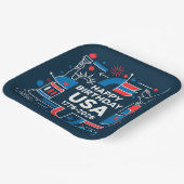 De 250ste verjaardag van Amerika Papieren Bordje (Gebogen)