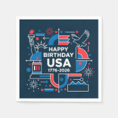 De 250ste verjaardag van Amerika Servet (Voorkant)