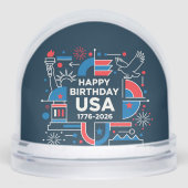 De 250ste verjaardag van Amerika Sneeuwbol (Voorkant)