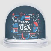 De 250ste verjaardag van Amerika Sneeuwbol (Achterkant)