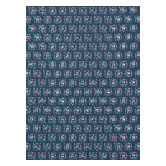 De 250ste verjaardag van Amerika Tafelkleed (Voorkant)