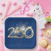 De 250ste verjaardag van de Amerikaanse Sparklers Papieren Bordje (Feest)