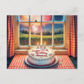 De 250ste verjaardagstaart van Amerika Briefkaart (Voorkant)