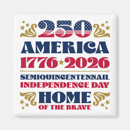 De 250ste Viering Magnet van 4 Juli in Amerika