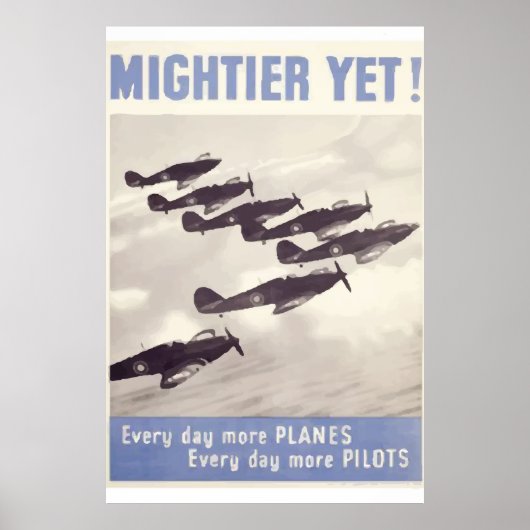 De 2-jarige wereldoorlog poster meer vliegtuigen p (Voorkant)