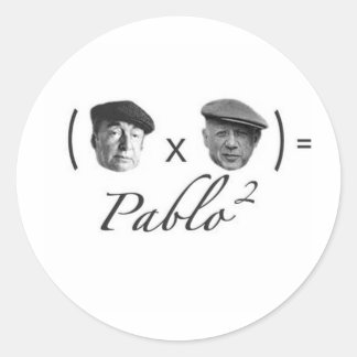 De 2 Pablos Ronde Sticker