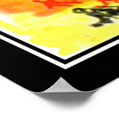 De 2 werelden Vintage retro print (Hoek)