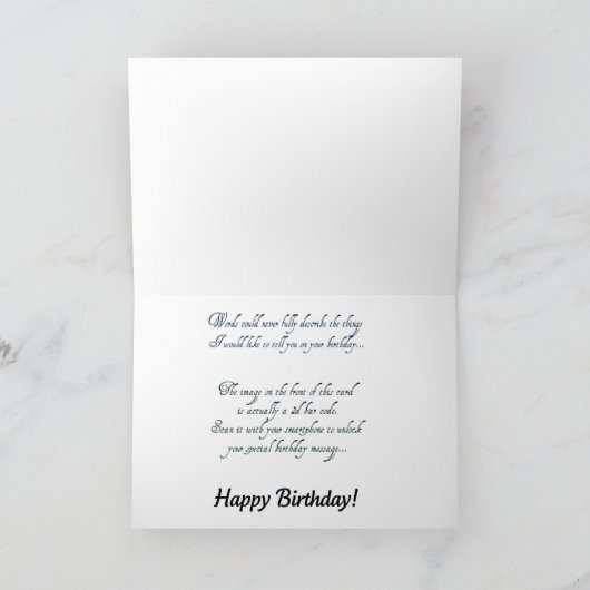 de 2D Kaart van de Verjaardag (Binnen)