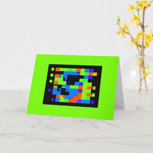 de 2D Kaart van de Verjaardag (Gele Bloem)