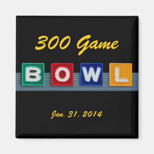 De 300 Perfect Game, Retro Design, Magneet