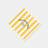 De 30 Club Yellow Beach Stripe 30e verjaardag Servet (Hoek)