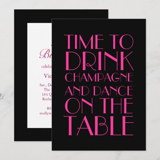 De 30e verjaardag van de uitnodiging van 1920 (Voorkant / Achterkant)