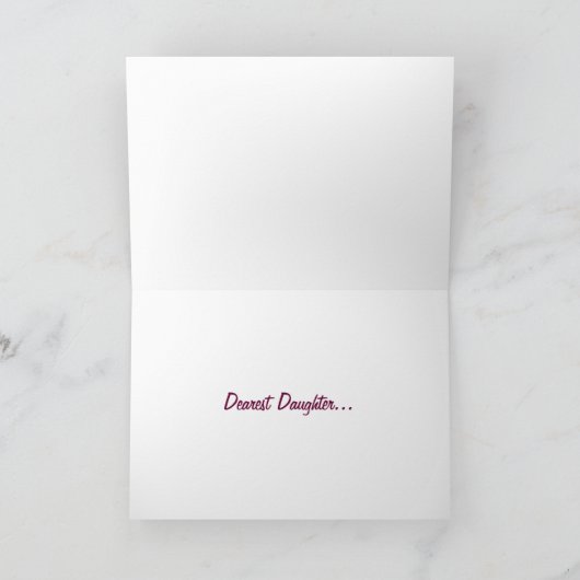 de 30ste Dochter van de Verjaardag Kaart (Binnen)