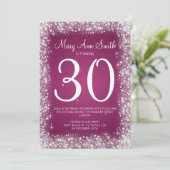 de 30ste Partij die van de Verjaardag schittert Kaart (Staand voorkant)