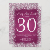 de 30ste Partij die van de Verjaardag schittert Kaart (Voorkant / Achterkant)