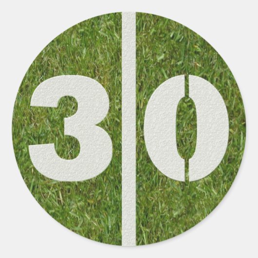 de 30ste Sticker van het Football van de Werf van (Voorkant)