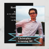 De 30ste verjaardag van de moderne mannen eenvoudi kaart (Voorkant / Achterkant)