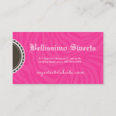 de 311-Delectably Zoete Gestreepte Boog van de Visitekaartje (Achterkant)