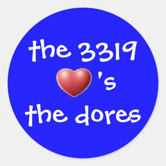 de 3319 ronde sticker (Voorkant)