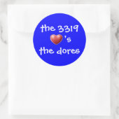 de 3319 ronde sticker (Tas)