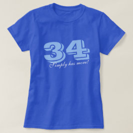 De 34 simpelweg heeft meer t-shirt