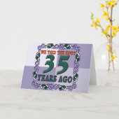 de 35ste Giften van het Jubileum van het Huwelijk Kaart (Gele Bloem)