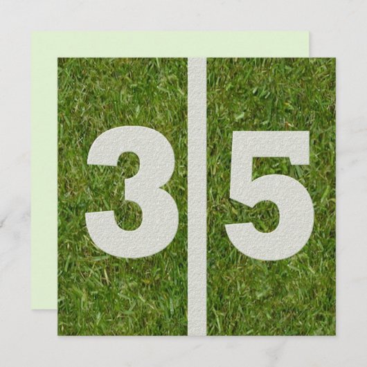 de 35ste Uitnodiging van de Partij van het (Voorkant / Achterkant)